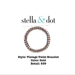 NIB Stella & Dot Vintage Twist Bracelet